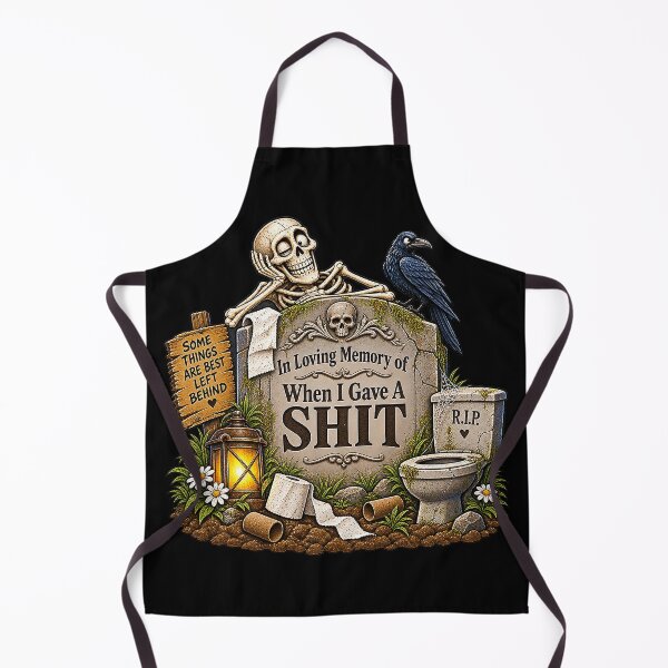 Item preview, ⚡In Loving Memory Of When I Gave A Shit v1 - dark version designed and sold by WheelieGdArt.