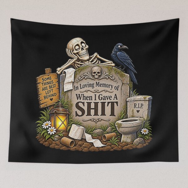 Item preview, ⚡In Loving Memory Of When I Gave A Shit v1 - dark version designed and sold by WheelieGdArt.