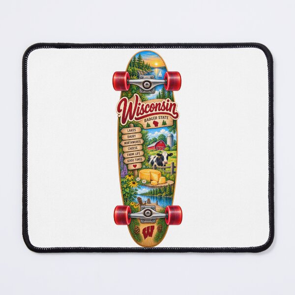 Item preview, Wisconsin Gen X Skateboard designed and sold by Whimspired By Paxx.
