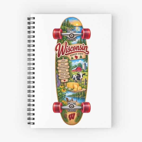Item preview, Wisconsin Gen X Skateboard designed and sold by Whimspired By Paxx.