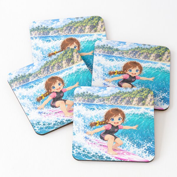 Item preview, Kenzie Surfing Cartoon Character Design designed and sold by Kenzie & Co.