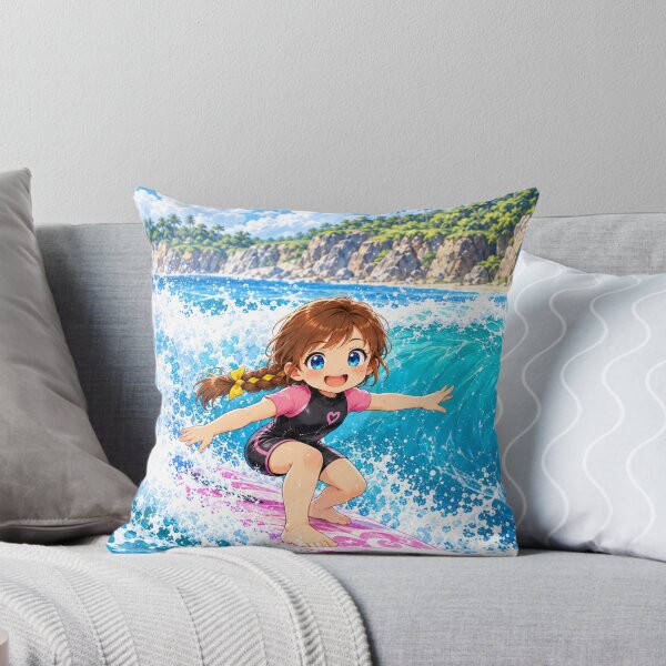Item preview, Kenzie Surfing Cartoon Character Design designed and sold by Kenzie & Co.