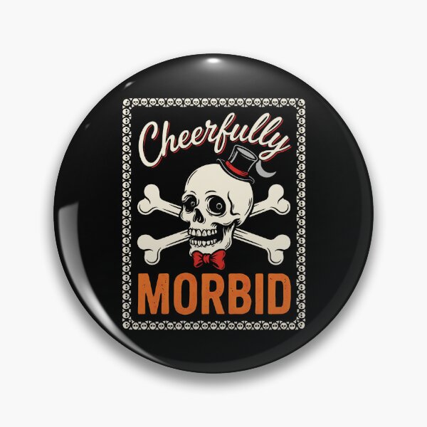 Item preview, Cheerfully Morbid Gentleman Skull Halloween Gift designed and sold by Say It With Ink.