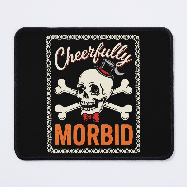 Item preview, Cheerfully Morbid Gentleman Skull Halloween Gift designed and sold by Say It With Ink.
