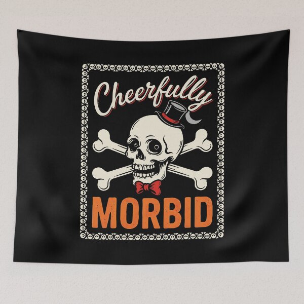 Item preview, Cheerfully Morbid Gentleman Skull Halloween Gift designed and sold by Say It With Ink.