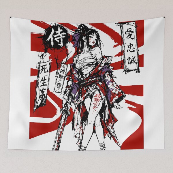 Item preview, Dark Anime Samurai Girl designed and sold by OniricaDesign.
