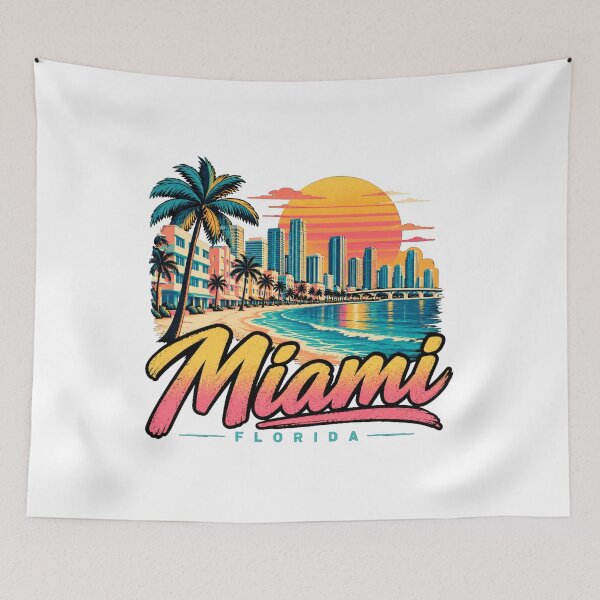 Item preview, Vintage Miami Florida Travel Souvenir Landmark Gift designed and sold by MichaeIRellov.