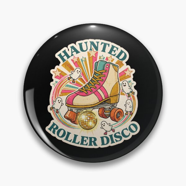 Item preview, Haunted Roller Disco — Retro 70s Skate Ghosts designed and sold by TheCalmEdit.