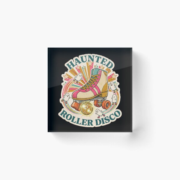 Item preview, Haunted Roller Disco — Retro 70s Skate Ghosts designed and sold by TheCalmEdit.
