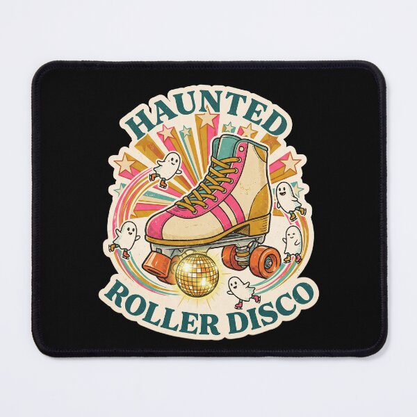 Item preview, Haunted Roller Disco — Retro 70s Skate Ghosts designed and sold by TheCalmEdit.