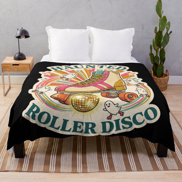Item preview, Haunted Roller Disco — Retro 70s Skate Ghosts designed and sold by TheCalmEdit.