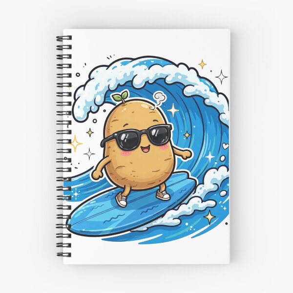 Item preview, Funny Potato Surfing Big Wave Sunglasses designed and sold by Avenuse style.