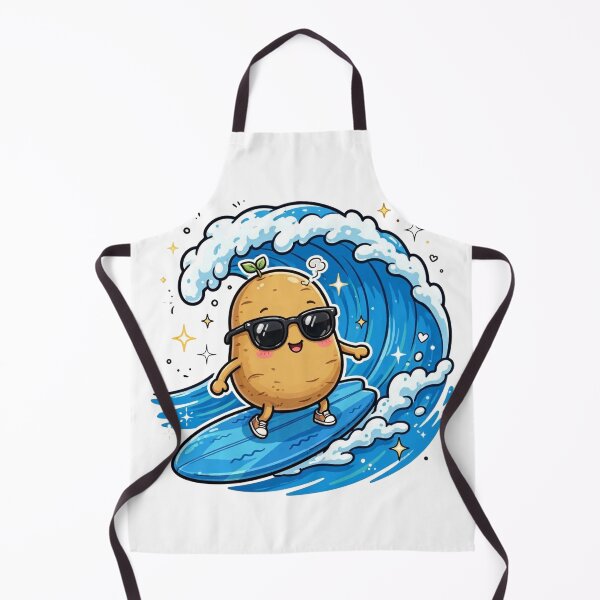 Item preview, Funny Potato Surfing Big Wave Sunglasses designed and sold by Avenuse style.