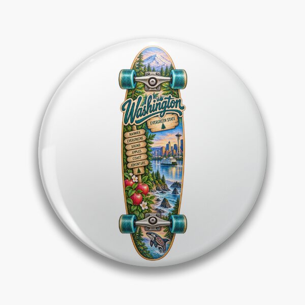 Item preview, Washington Gen X Skateboard designed and sold by Whimspired By Paxx.