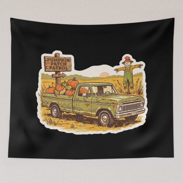 Item preview, Pumpkin Patch Patrol — Retro Farm Truck Autumn designed and sold by TheCalmEdit.
