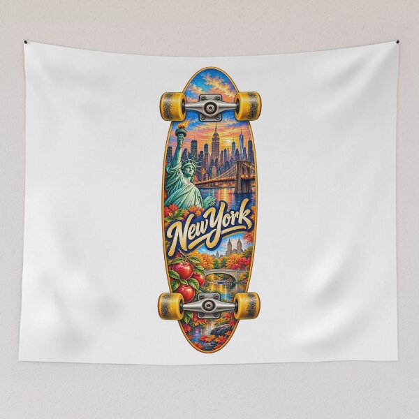 Item preview, New York Gen X Skateboard designed and sold by Whimspired By Paxx.