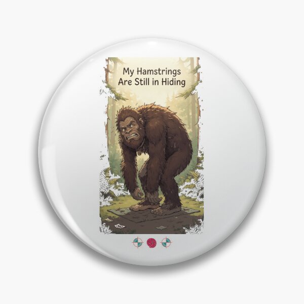 Item preview, My Hamstrings Are Still in Hiding – Funny Bigfoot Yoga Struggle Design designed and sold by Whimsy Trail Co.