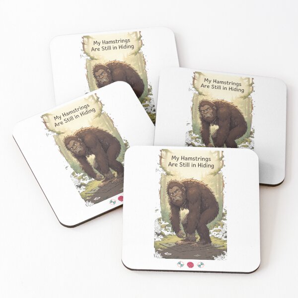 Item preview, My Hamstrings Are Still in Hiding – Funny Bigfoot Yoga Struggle Design designed and sold by Whimsy Trail Co.