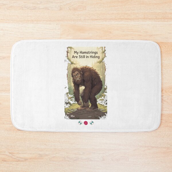 Item preview, My Hamstrings Are Still in Hiding – Funny Bigfoot Yoga Struggle Design designed and sold by Whimsy Trail Co.