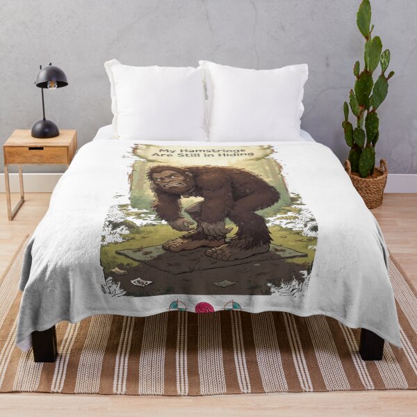 Item preview, My Hamstrings Are Still in Hiding – Funny Bigfoot Yoga Struggle Design designed and sold by Whimsy Trail Co.