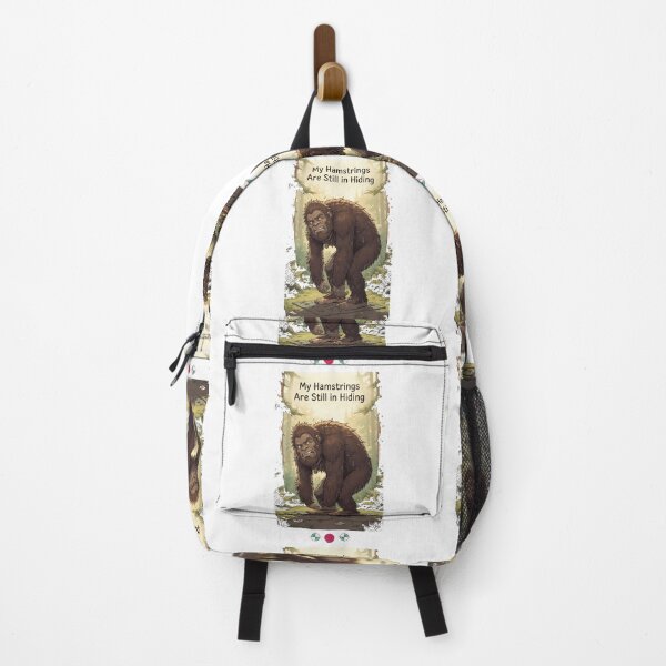 Item preview, My Hamstrings Are Still in Hiding – Funny Bigfoot Yoga Struggle Design designed and sold by Whimsy Trail Co.