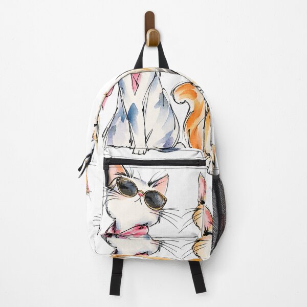 Item preview, Three Stylish Cats Watercolor Sketch designed and sold by Fun In The Sun .