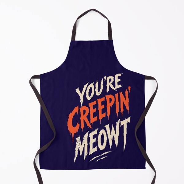 Item preview, Youre Creepin Meowt Funny Cat Halloween Quote designed and sold by Kromia.