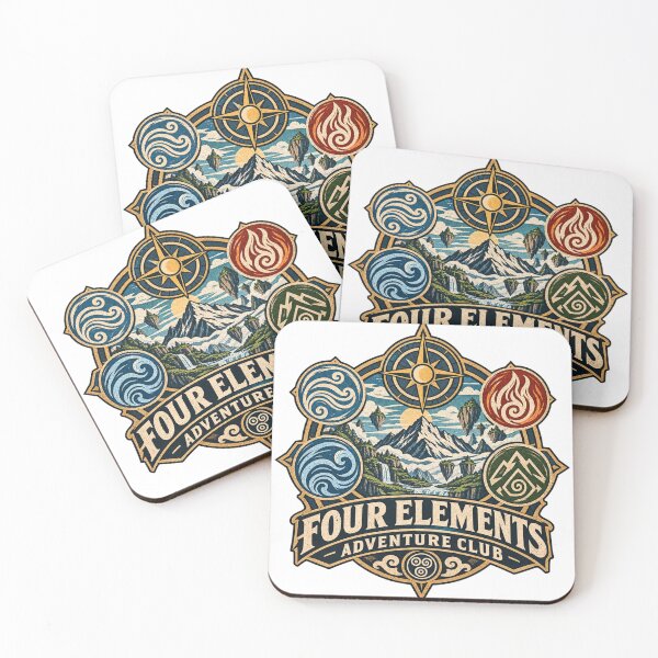 Item preview, Four Elements Adventure Club – Vintage Mountain Explorer Badge Fantasy Graphic Tee designed and sold by mocci10.
