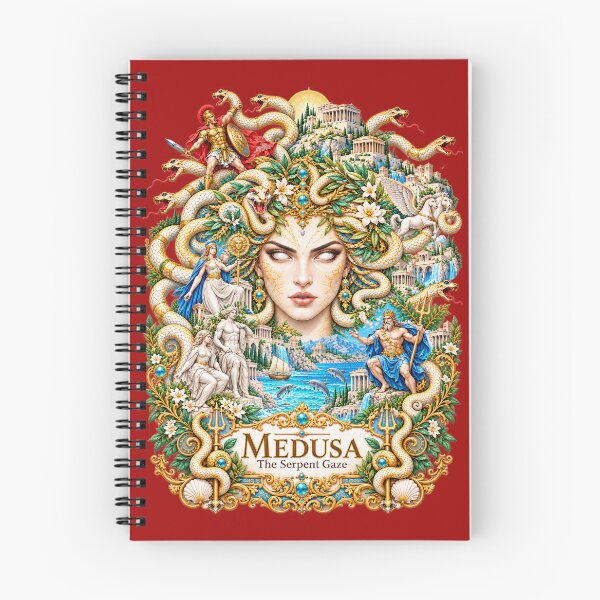 Item preview, Medusa – The Serpent Gaze | Ornate Greek Mythology Fantasy Art designed and sold by sunbowjp stadio.