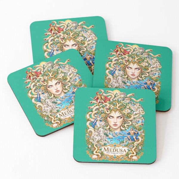 Item preview, Medusa – The Serpent Gaze | Ornate Greek Mythology Fantasy Art designed and sold by sunbowjp stadio.