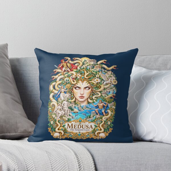 Item preview, Medusa – The Serpent Gaze | Ornate Greek Mythology Fantasy Art designed and sold by sunbowjp stadio.