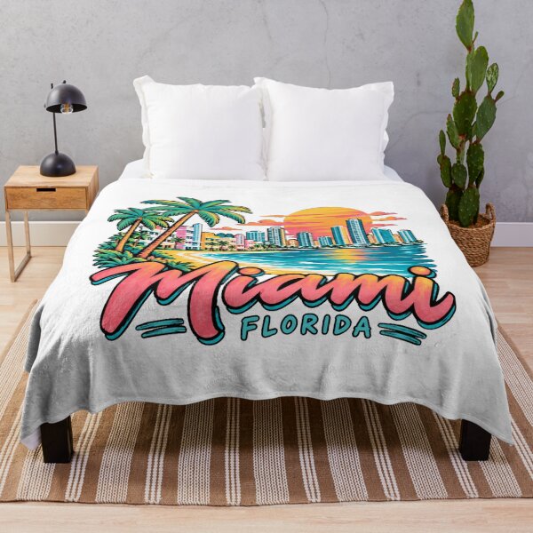 Item preview, Hand Drawn Miami Florida Travel Souvenir Landmark Gift designed and sold by MichaeIRellov.