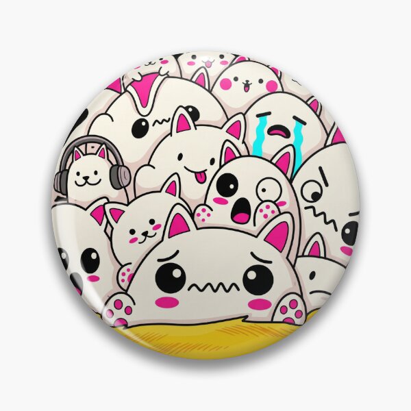 Item preview, Cat Emotions in a Crowd - Cute Animals designed and sold by BikTee.
