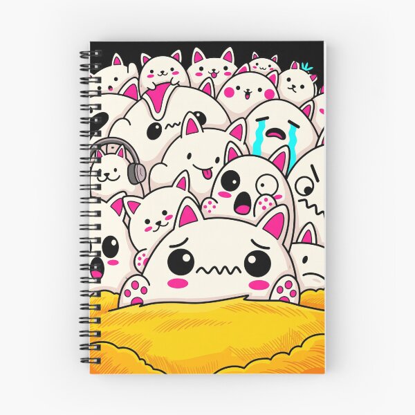 Item preview, Cat Emotions in a Crowd - Cute Animals designed and sold by BikTee.