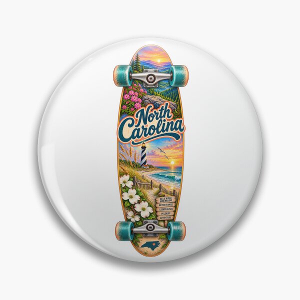 Item preview, North Carolina Gen X Skateboard designed and sold by Whimspired By Paxx.