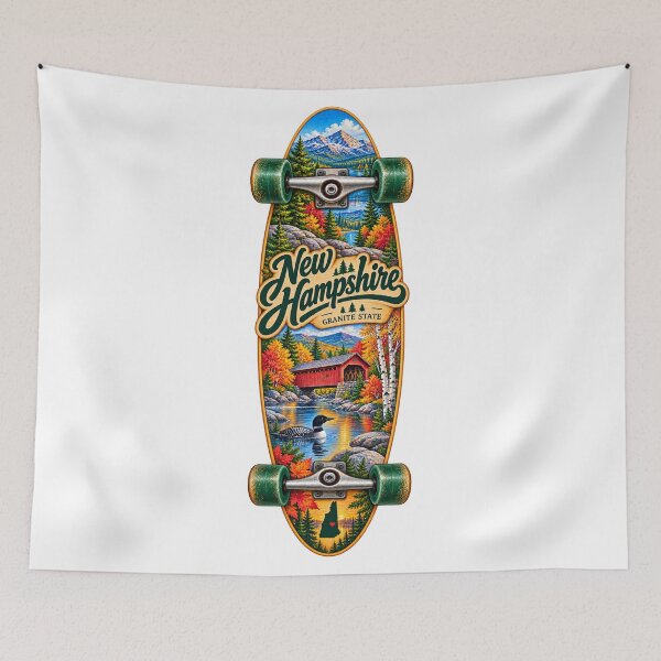 Item preview, New Hampshire Gen X Skateboard designed and sold by Whimspired By Paxx.