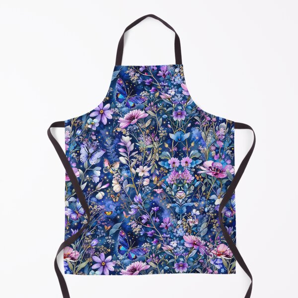 Item preview, Midnight Butterfly Garden Floral Pattern designed and sold by Yeanishi.