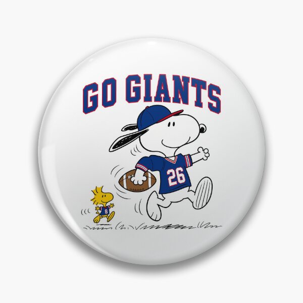 Item preview, Snoopy & Woodstock New York Giants Football Retro F510 designed and sold by GLUVY-THEME.