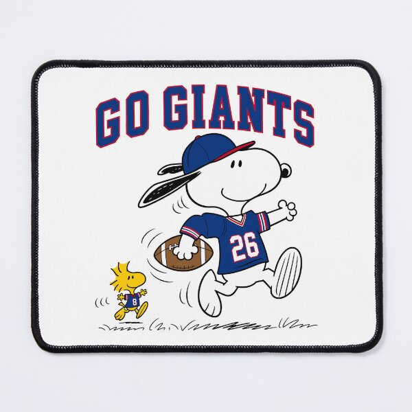 Item preview, Snoopy & Woodstock New York Giants Football Retro F510 designed and sold by GLUVY-THEME.