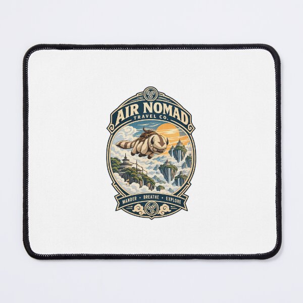 Item preview, Air Nomad Travel Co. – Flying Bison Vintage Adventure Mountain Graphic Tee designed and sold by mocci10.