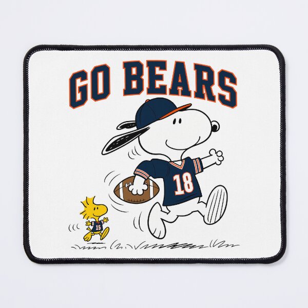 Item preview, Snoopy & Woodstock Chicago Bears Football Retro F511 designed and sold by GLUVY-THEME.