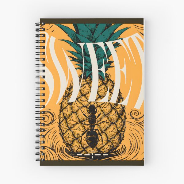 Item preview, Vintage Pineapple Ant – Retro Tropical Nature Art designed and sold by KiraChie.