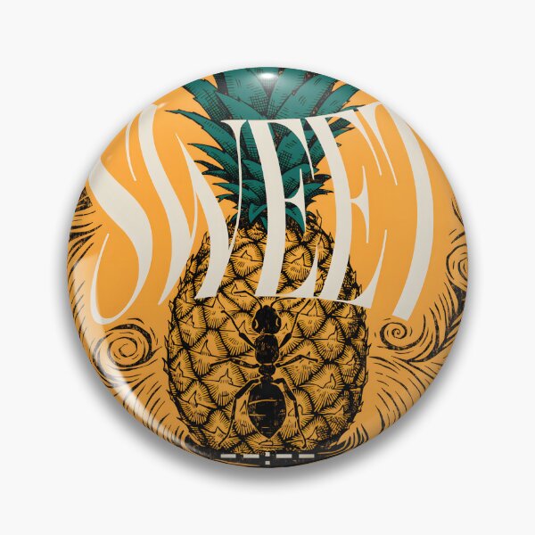 Item preview, Vintage Pineapple Ant – Retro Tropical Nature Art designed and sold by KiraChie.