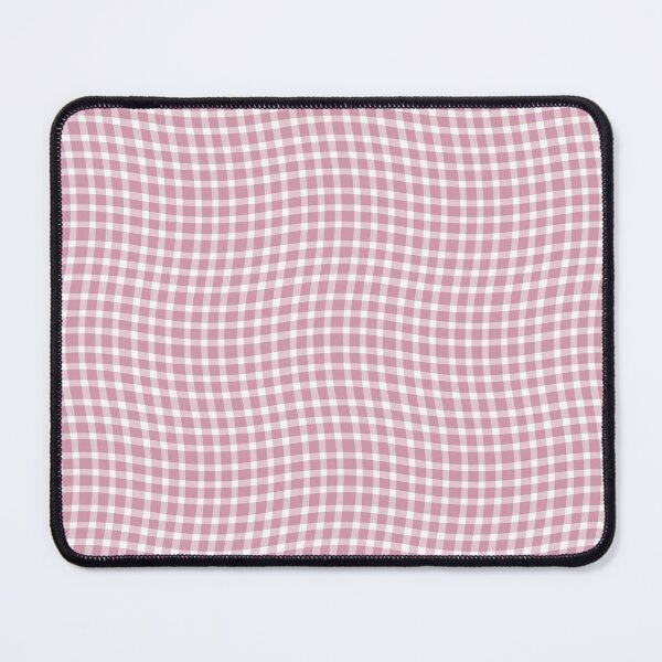 Item preview, Plaid Wavy Pattern Pink White designed and sold by ArtbyDebbieC.