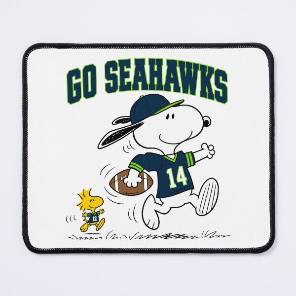 Item preview, Snoopy & Woodstock Seattle Seahawks Football Retro F512 designed and sold by GLUVY-THEME.