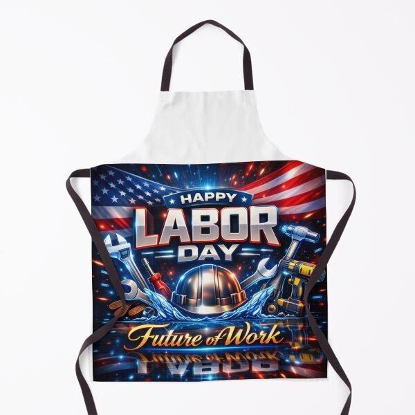 Item preview, The Future of Work – Futuristic neon graphic for Labor Day designed and sold by Nela-&-Lena.