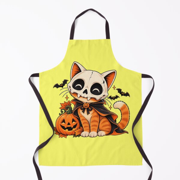 Item preview, Cute Halloween Skeleton Cat With Pumpkin designed and sold by Mirsh-design.