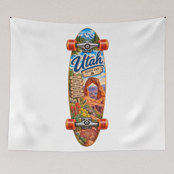 Item preview, Utah Gen X Skateboard designed and sold by Whimspired By Paxx.