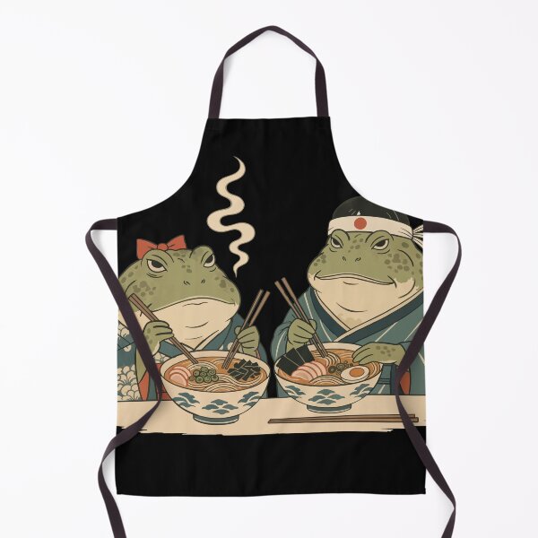 Item preview, Cute Frog Eating Japanese Ramen designed and sold by Litely.