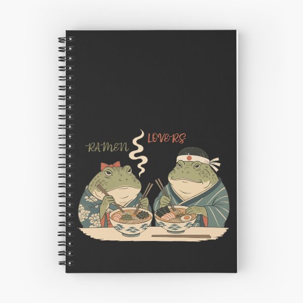 Item preview, Grumpy Frog Eating Japanese Ramen designed and sold by Litely.